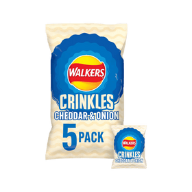 Walkers Crinkles Cheddar Cheese & Onion Crisps