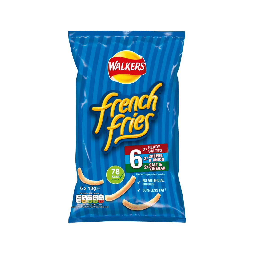 Walkers French Fries Variety Multipack Snacks Crisps